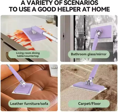 Multi-Purpose Foam Cleaning Brush with Cotton Tissue