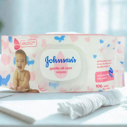 Johnson's 72 Pcs Gentle Wet Wipes for Daily Baby Care
