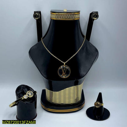 Golden Plated Necklace Set for Weddings Parties Pakistan
