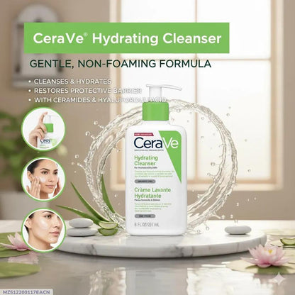 CeraVe Hydrating Cleanser Non-Foaming for Sensitive Skin