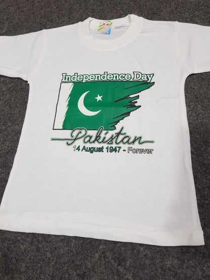 Unisex Printed Polyester T-Shirt White Independence Day