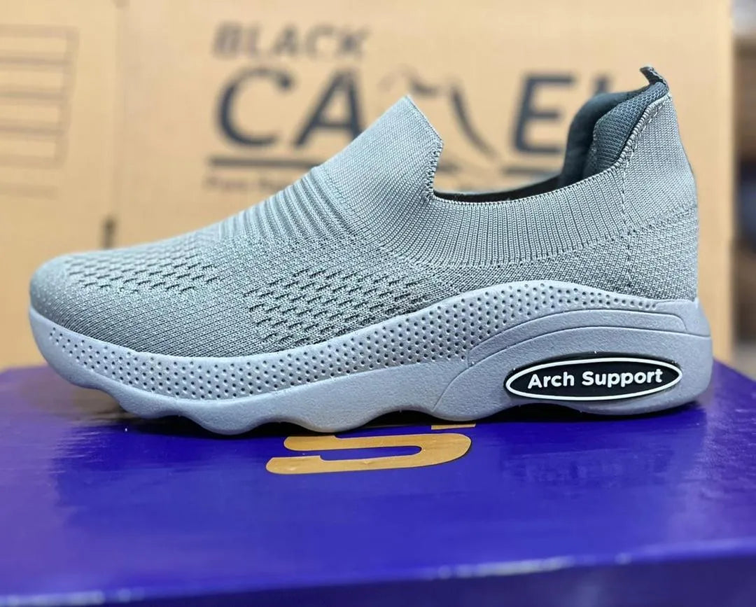 Men's EVA Arch Support Slip-On Sneakers Grey
