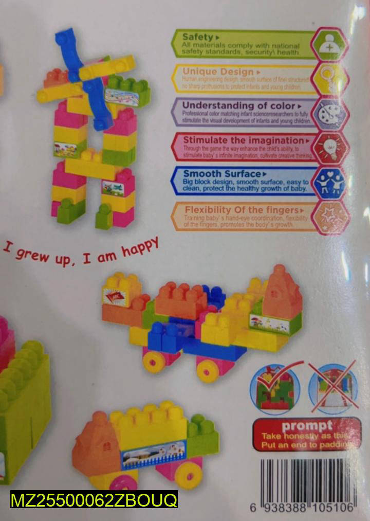 Kids Castle Building Blocks Set with 23 Pieces & Case