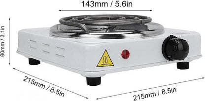 Portable Electric Stove Stainless Steel White Compact