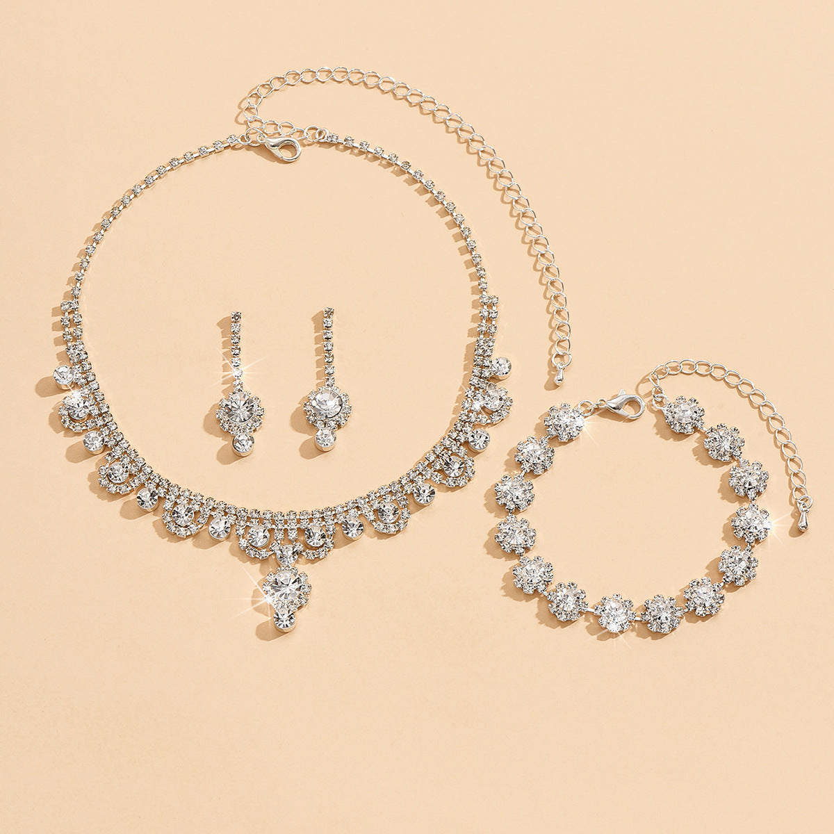 Premium Water Diamond Jewelry Set for Pakistani Women