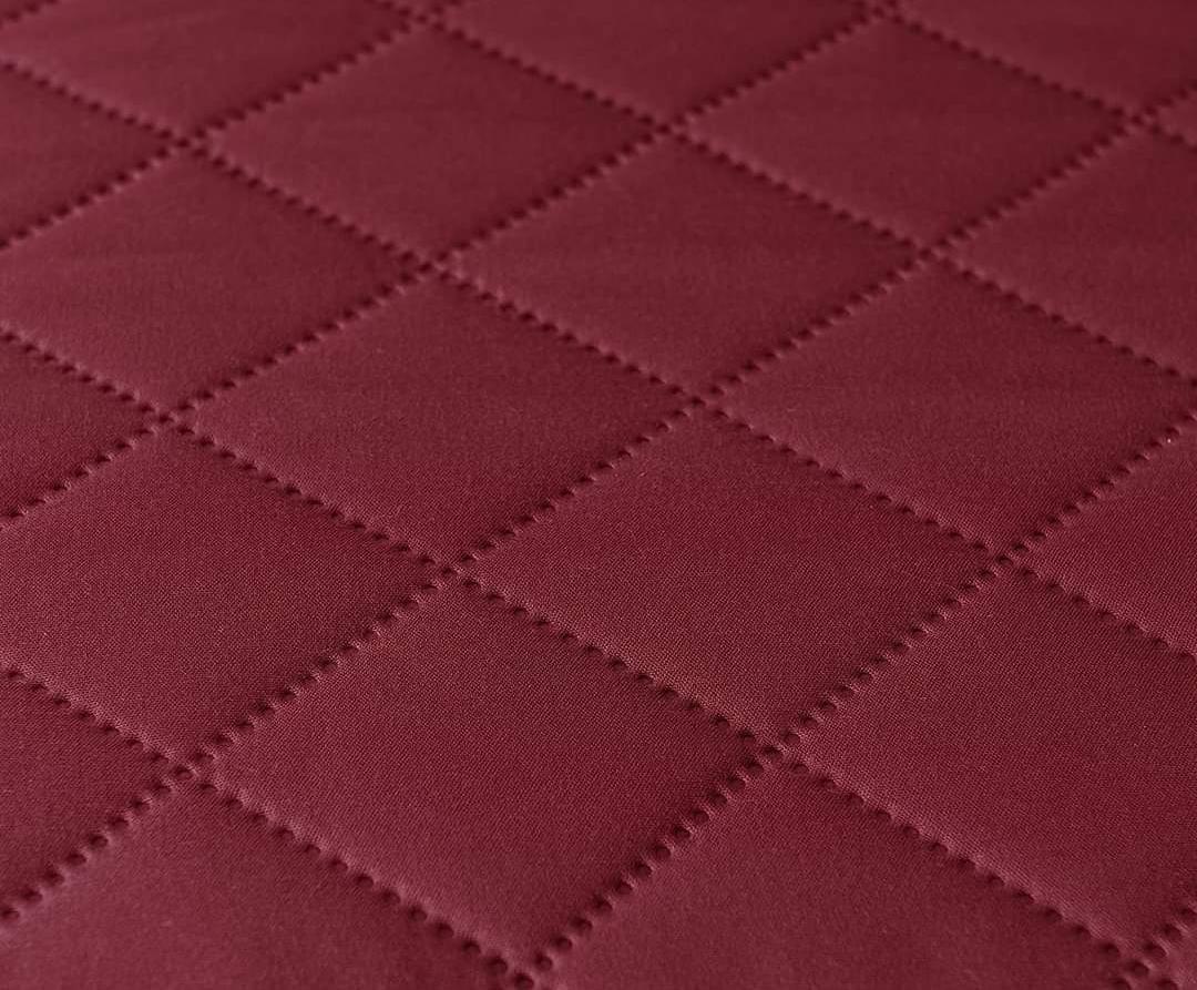 Microwave Cover Quilted Cotton Maroon Kitchen Protectant