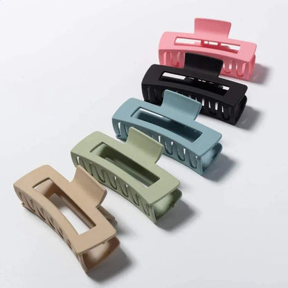 Multicolor Hair Clips 180° Open ABS Plastic 12pcs Pack