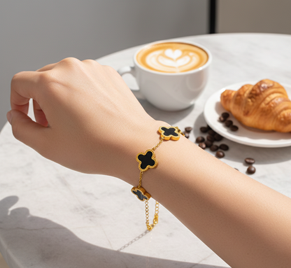 QXT-134 Clover Bracelet – Stainless Steel | Elegant & Durable Accessory