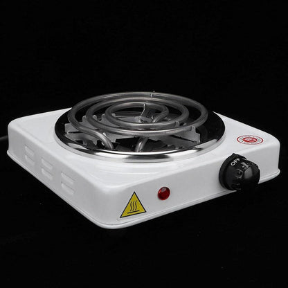 Portable Electric Stove Stainless Steel White Compact