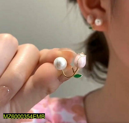 Golden Flower Earrings for Women, Lightweight & Durable