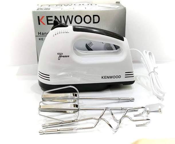 Kenwood 7-Speed Hand Mixer White Stainless Steel Beaters