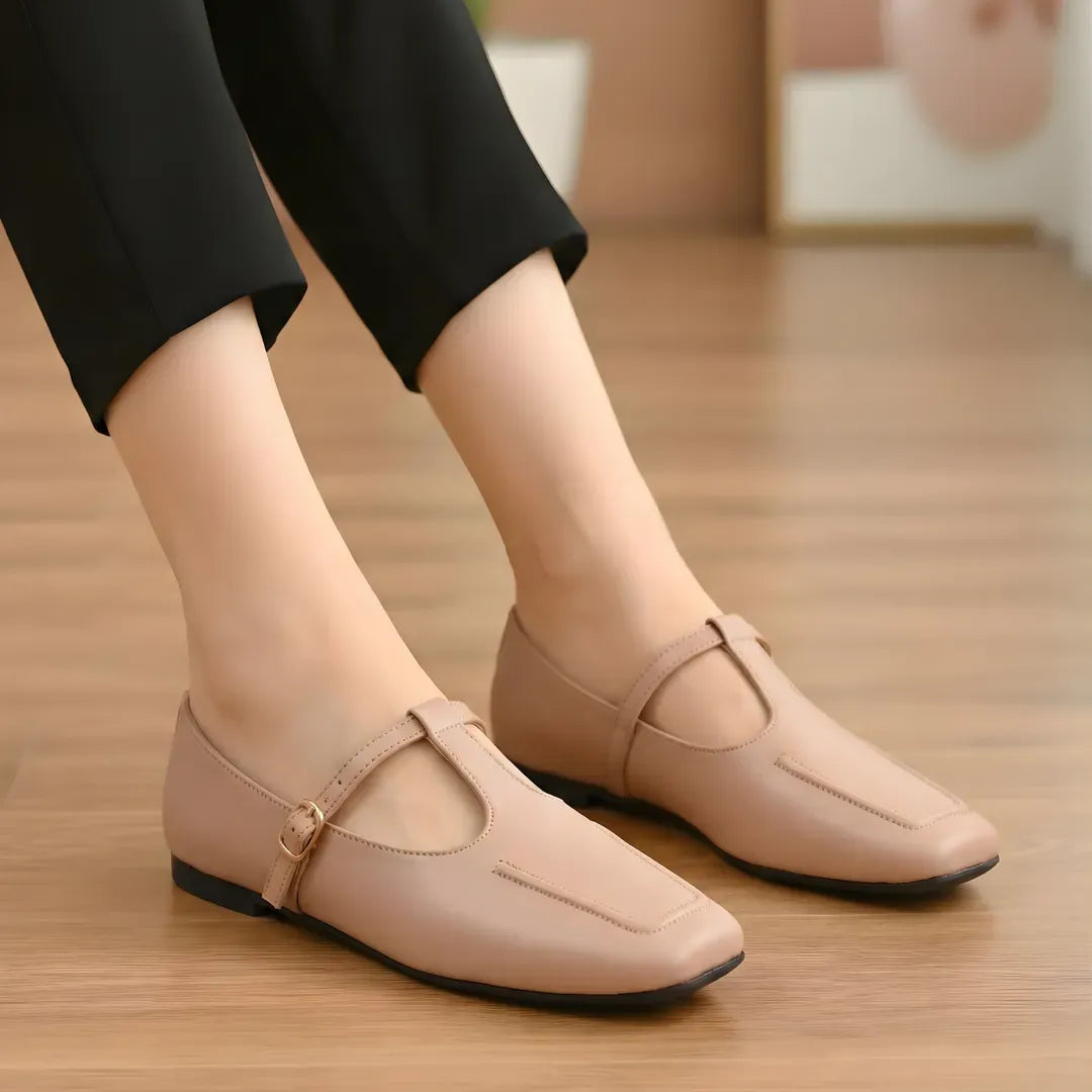 Women's Pink Rexine Loafers Formal Casual Shoes