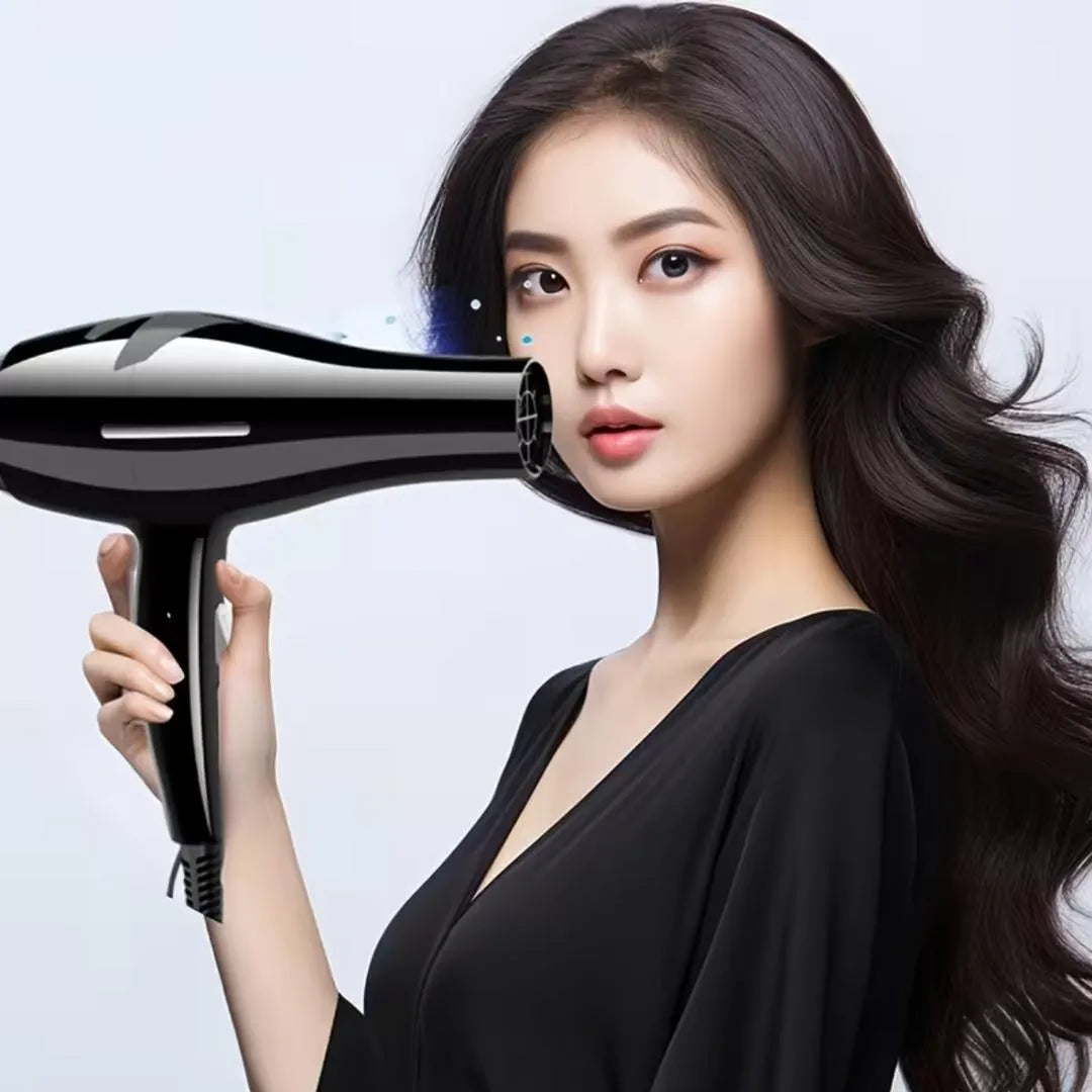 Premium Hair Dryer Black Fast Drying Salon Quality