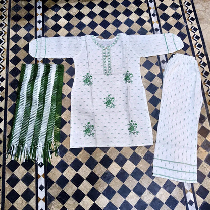 14 August 3 Pcs Women's Stitched Fancy Embroidered Suit