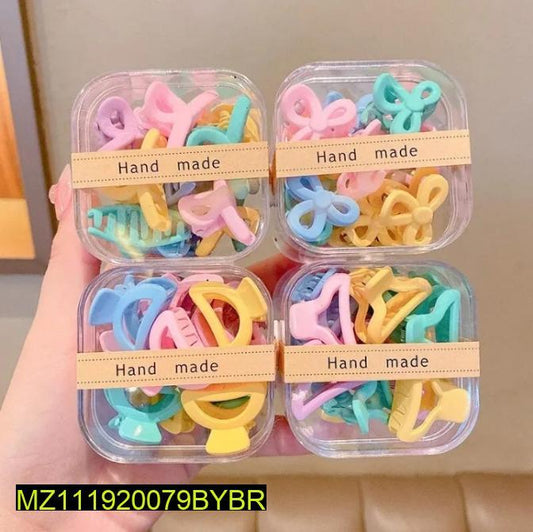 Hair Catchers Bow Clip Set 20 Pcs Pastel Colors