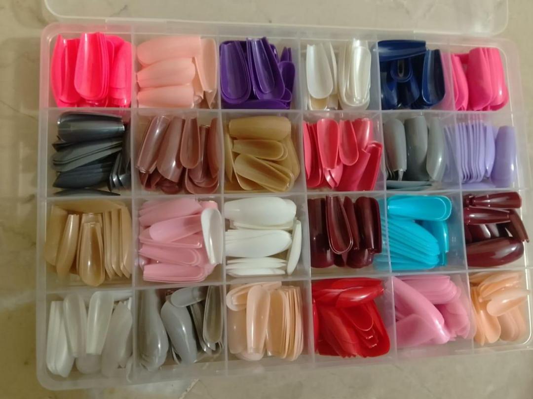 Premium Quality Stick-On Nails ABS Plastic Multicolor