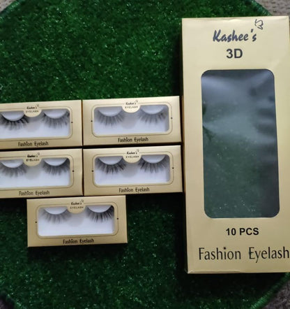 False Eyelashes for Women Black Synthetic Long Lasting