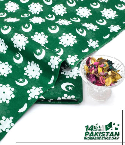 2 Pcs Women's Unstitched Digital Print Suit