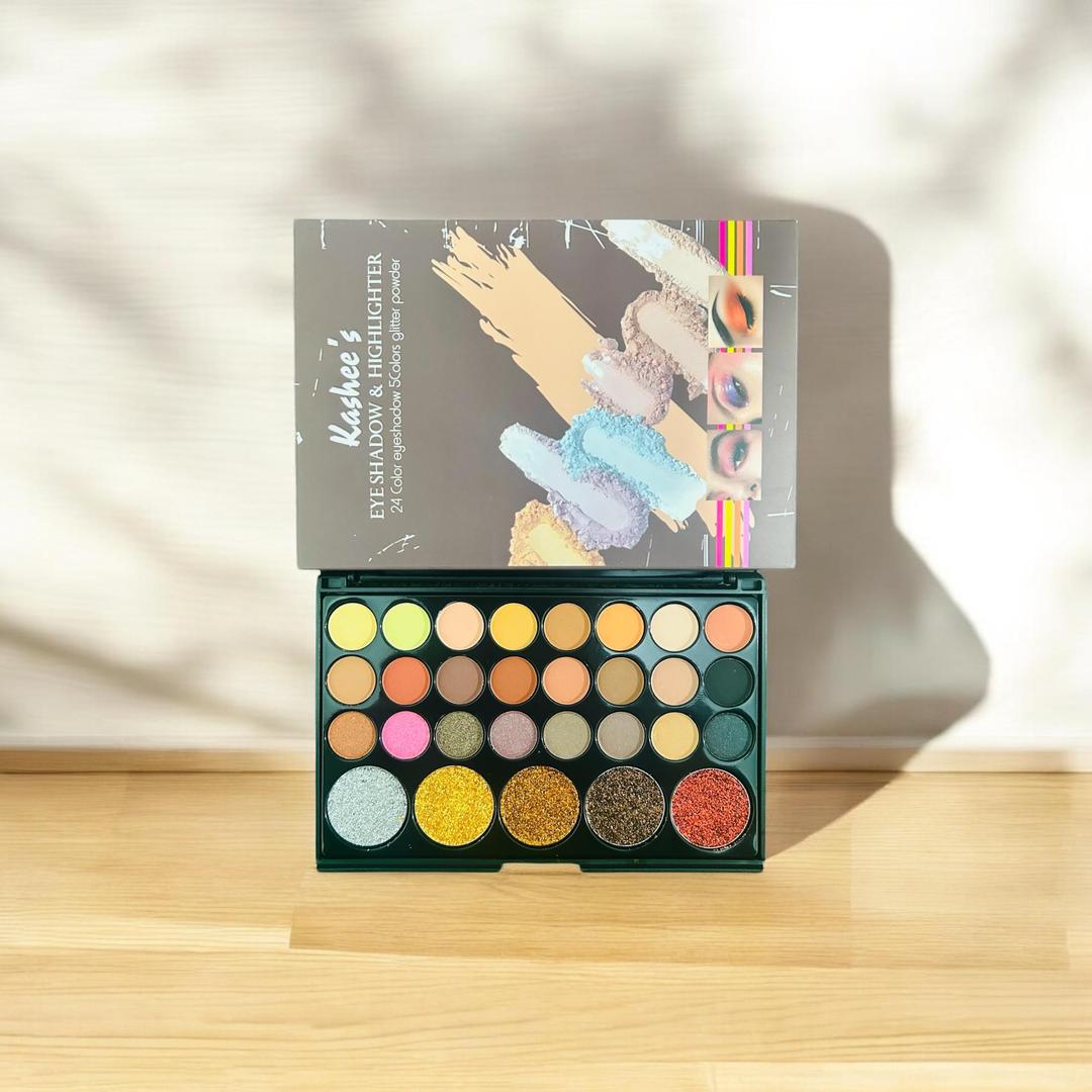 Matte & Glitter Eyeshadow Palette 24 Shades Pakistan
