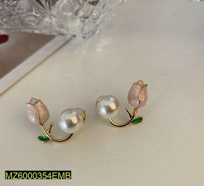 Golden Flower Earrings for Women, Lightweight & Durable