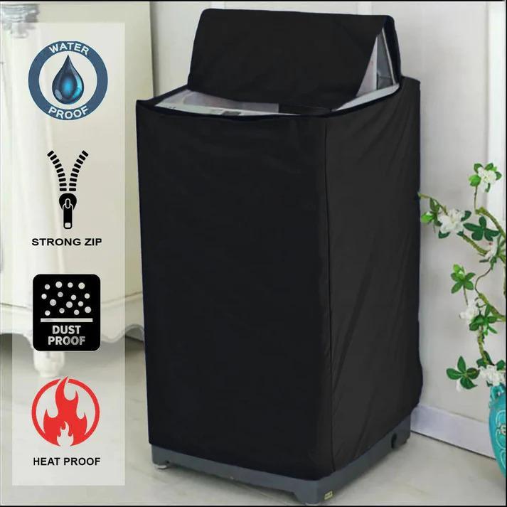 1 Ton Washing Machine Cover Waterproof Heat Proof Silver