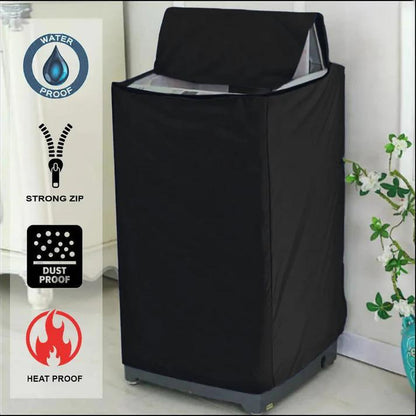 1 Ton Washing Machine Cover Waterproof Heat Proof Silver