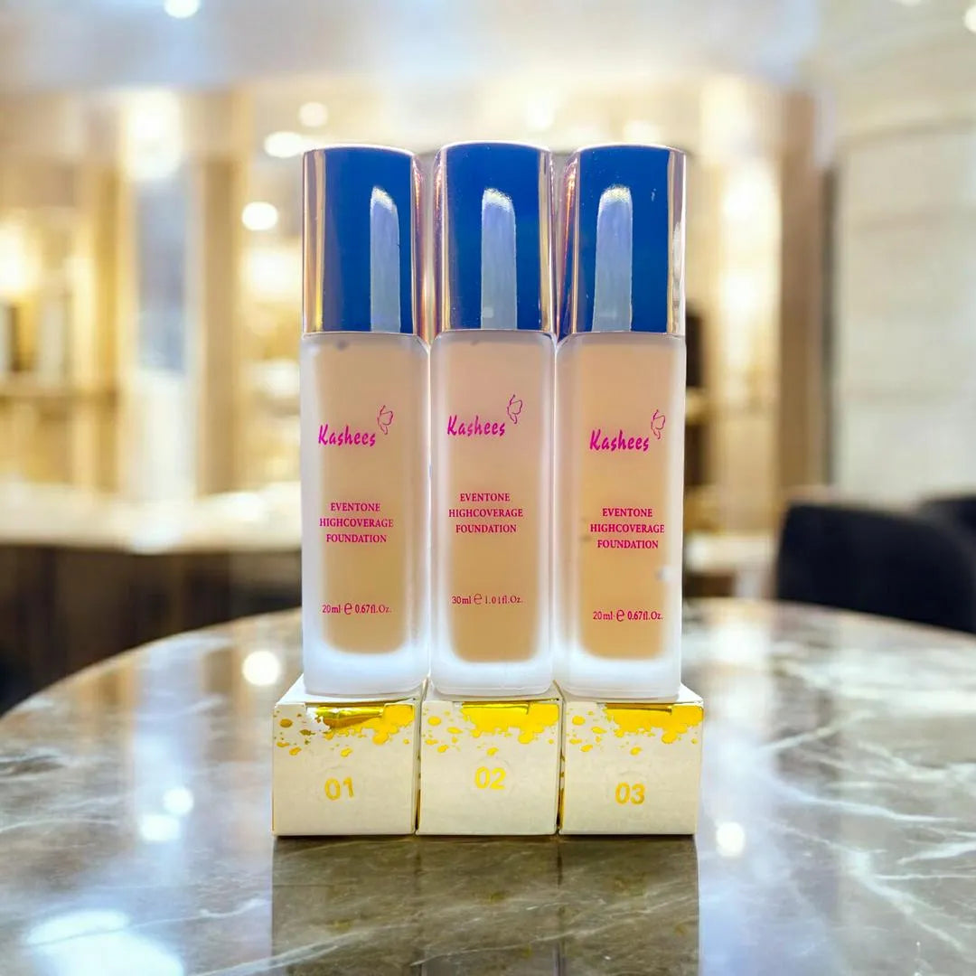 Kashees Foundation 20ml High Coverage All Skin Types
