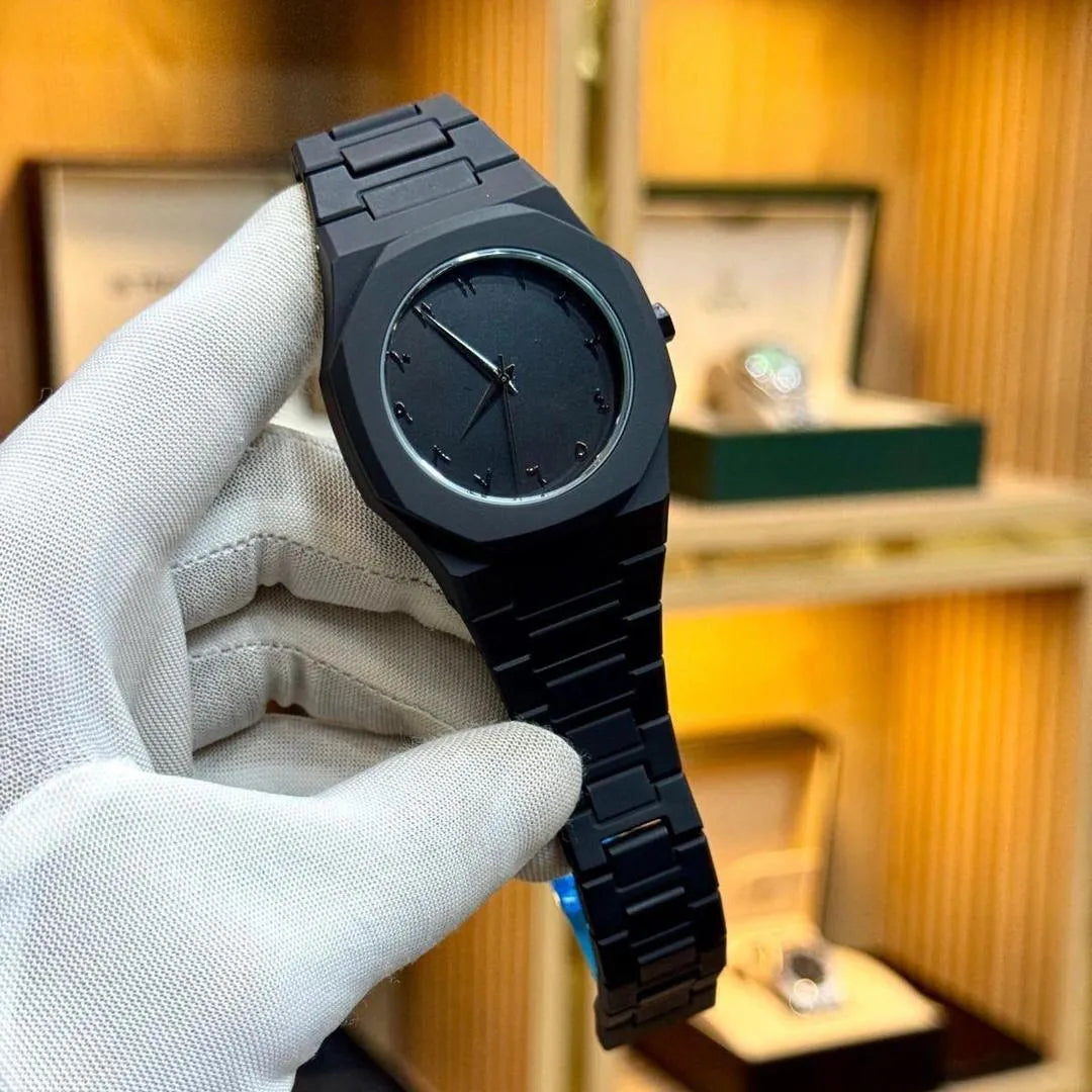 Full BLACK AURA Quartz Watch – Lightweight Design, , Premium Quality & Finish - Best Quality Analog Watch For Boys