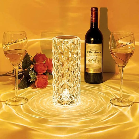 Rechargeable Diamond Table Lamp Gold Multi Color