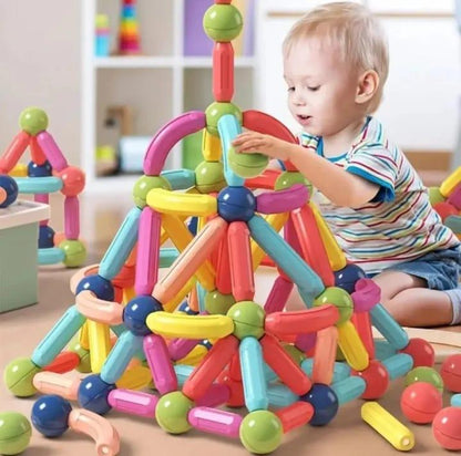 Magnetic Building Set for Kids 3+ Multicolor Plastic