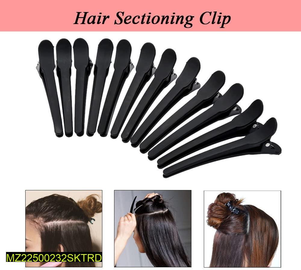 *Product Name*: Black Hair Sectioning Clips 6 Pcs Durable Non-Slip