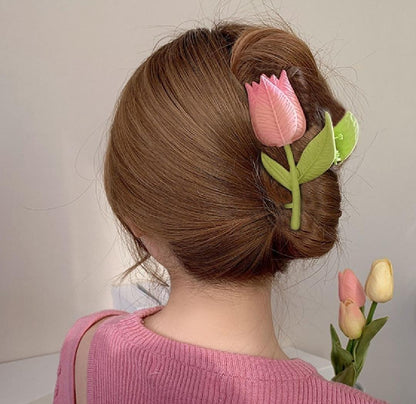 Multicolor Flower Hair Catcher Pack of 2 ABS Plastic