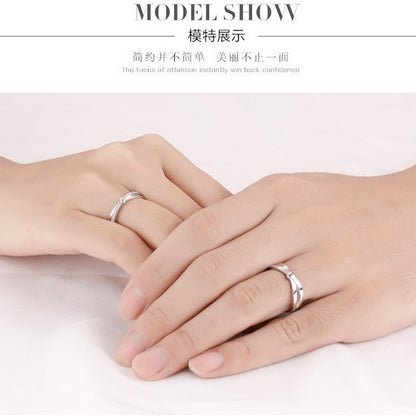 Adjustable Couple Rings Intertwined Love Design