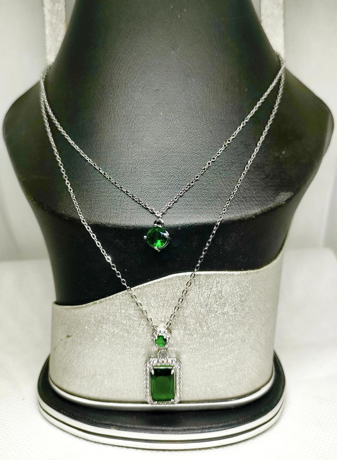 Green Blue Pendant for Women Daily Wear & Wedding