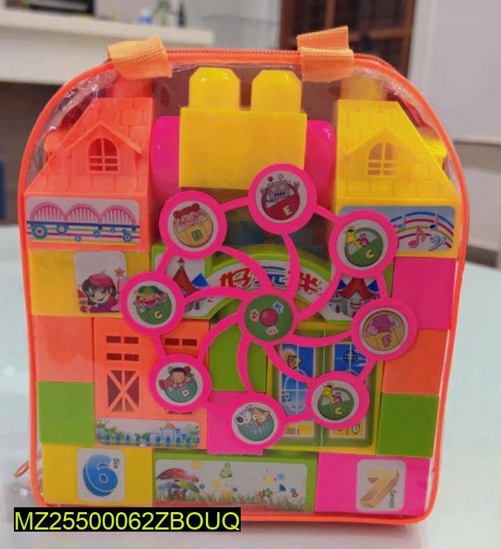 Kids Castle Building Blocks Set with 23 Pieces & Case