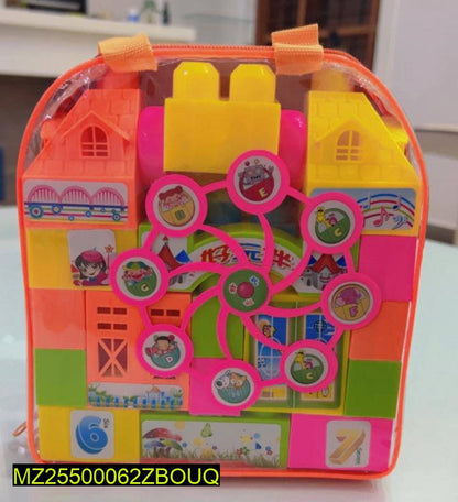Kids Castle Building Blocks Set with 23 Pieces & Case