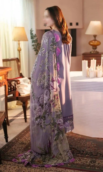 3 Pcs Women's Unstitched Embroidered Suit