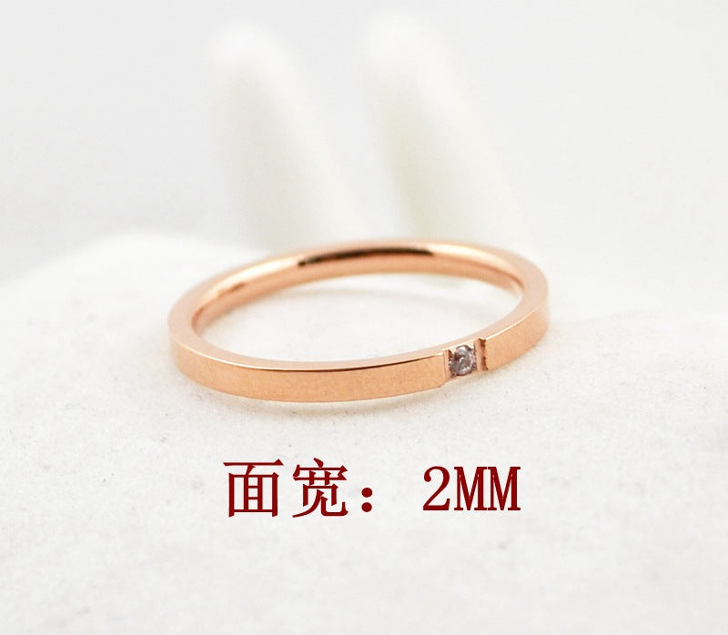 Couple Diamond Wedding Rings Rose Gold & Silver