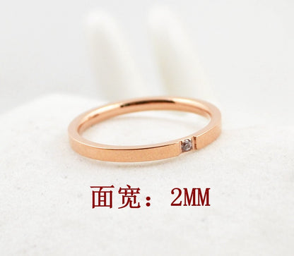 Couple Diamond Wedding Rings Rose Gold & Silver
