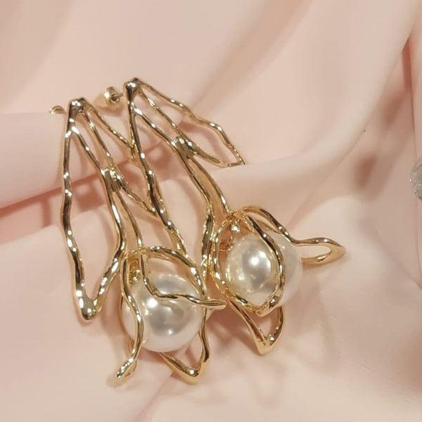 Gold Plated Flower Earrings for Women