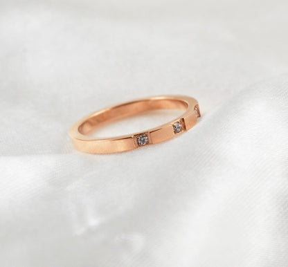 Rose Gold & Silver Minimalist Rings for Daily Wear