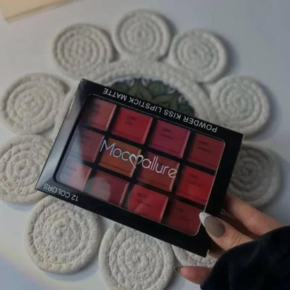 Mocallure 12-Color Lip Palette Velvet Glossy Long Lasting