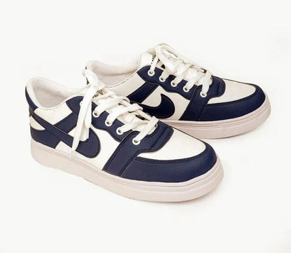 Men's Blue Rexine Sneakers Formal Casual Lightweight Breathable