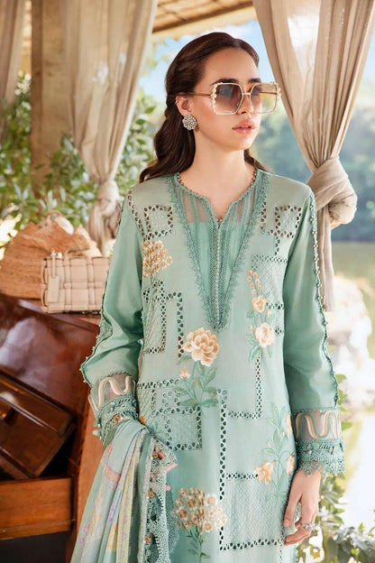 Digital Printed Lawn 3Pc Set Mint Green Unstitched