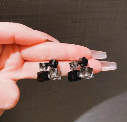 Silver Plated Crystal Earrings for Women
