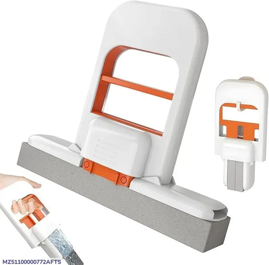 Mini Mop with Water Absorbent Sponge White 24.8x15cm