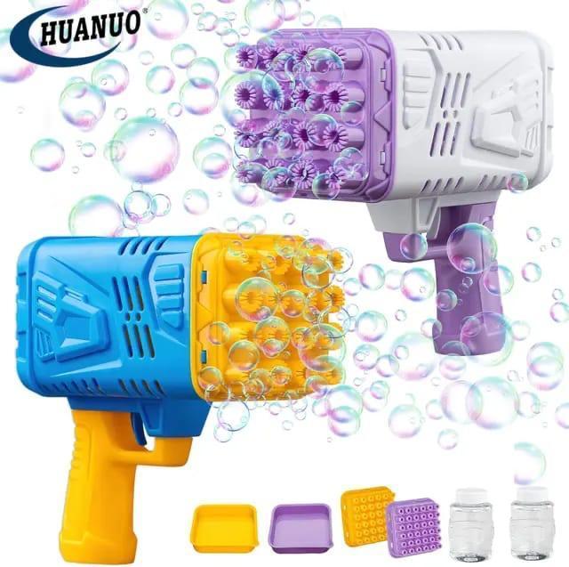 Bubble Gun 36 Holes Blue Purple Kids Toy
