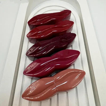 Premium Red Lipstick Set 3 Shades Glossy Long Lasting