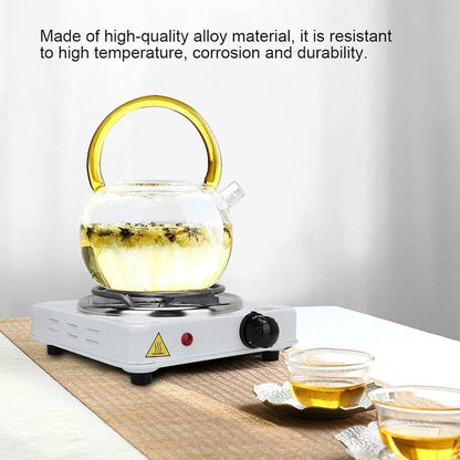 Portable Electric Stove Stainless Steel White Compact
