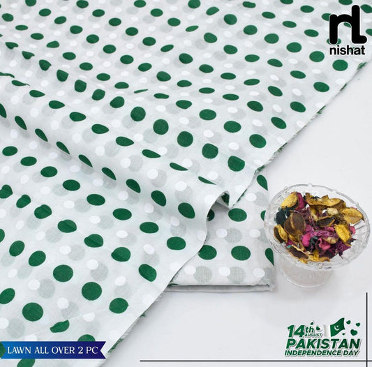 2 Pcs Women's Unstitched Digital Print Suit